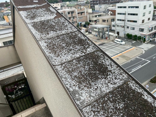 パラペット天端の劣化